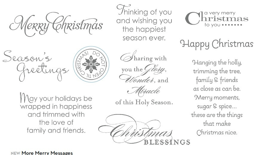 Christmas Card Message Ideas
 StampWithKriss Blog Archive Christmas Blues
