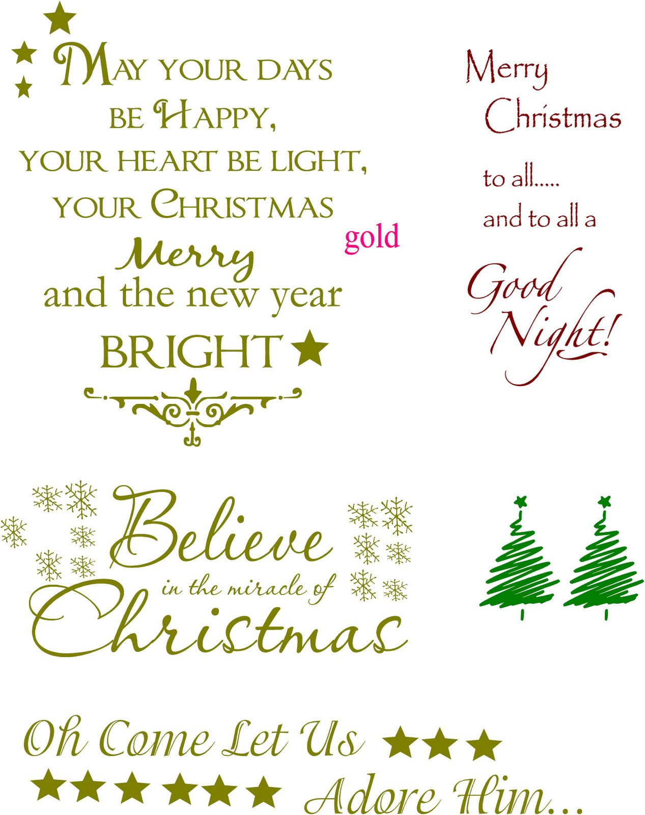 Christmas Card Message Ideas
 Vinyl Lettering by Susie Christmas Ideas