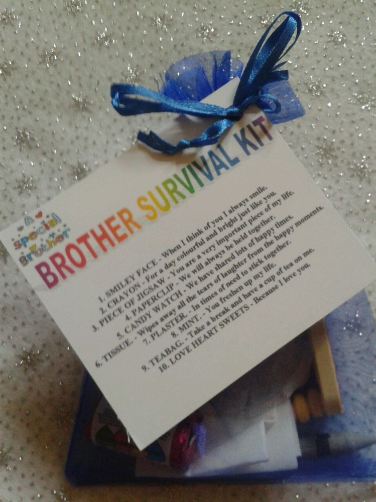 Christmas Gift Ideas For Brother
 BROTHER SURVIVAL KIT Novelty Keepsake Christmas Birthday