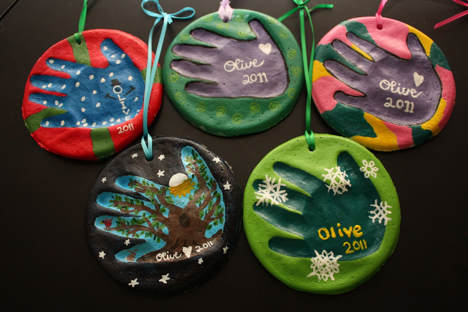 Christmas Gifts For Parents
 Olive Juice Mama Salt Dough Handprint Ornaments