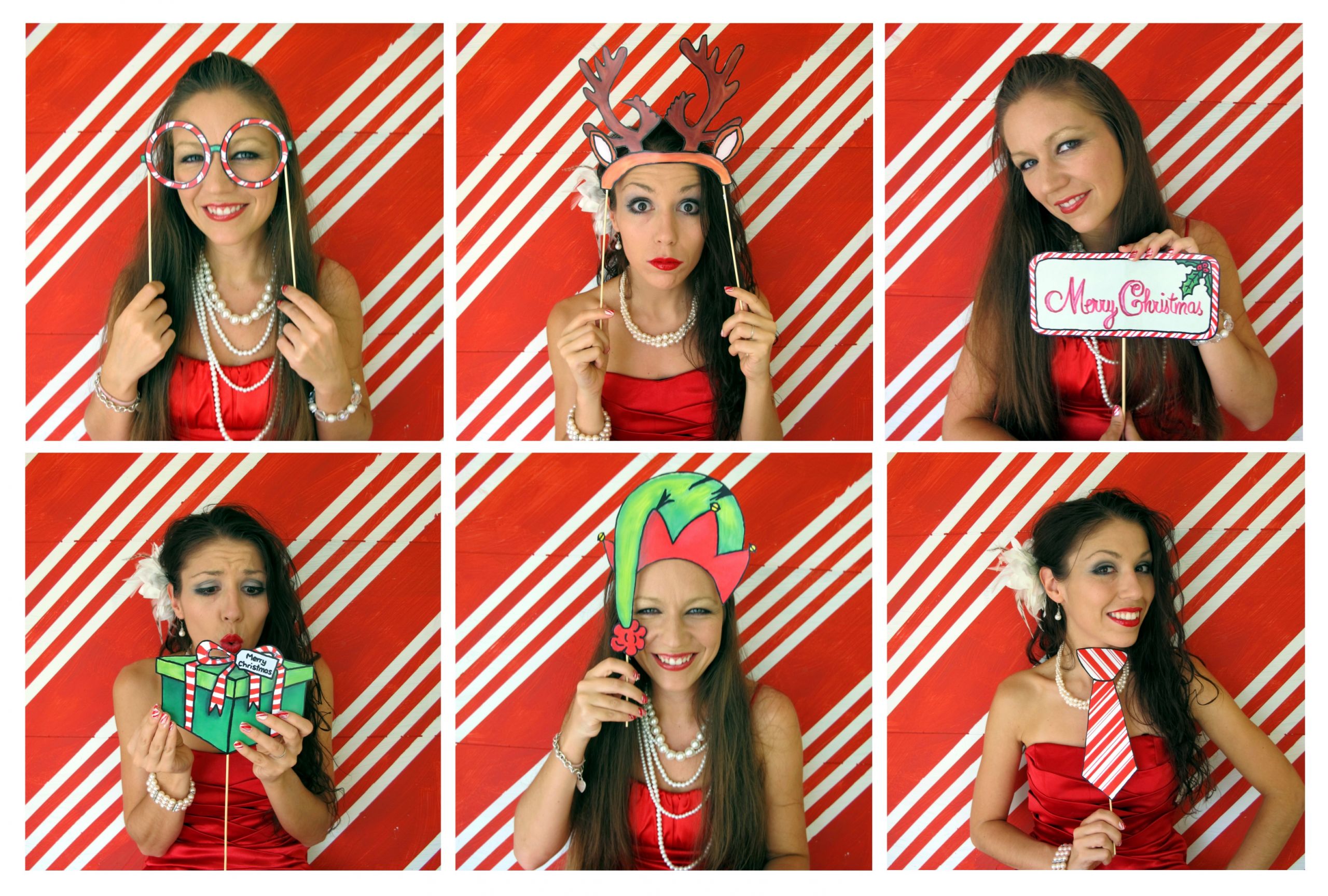 Christmas Photo Booth Ideas
 Christmas Candy Cane Booth Props