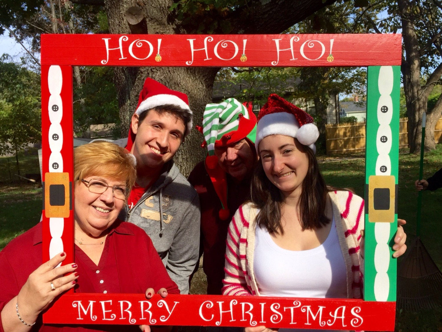 Christmas Photo Booth Ideas
 Christmas booth Frame Prop Holiday booth