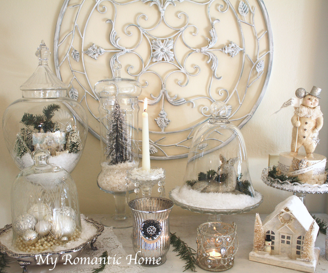 Christmas Winter Wonderland Decorating Ideas
 My Romantic Home Christmas Decor Galore Show and Tell
