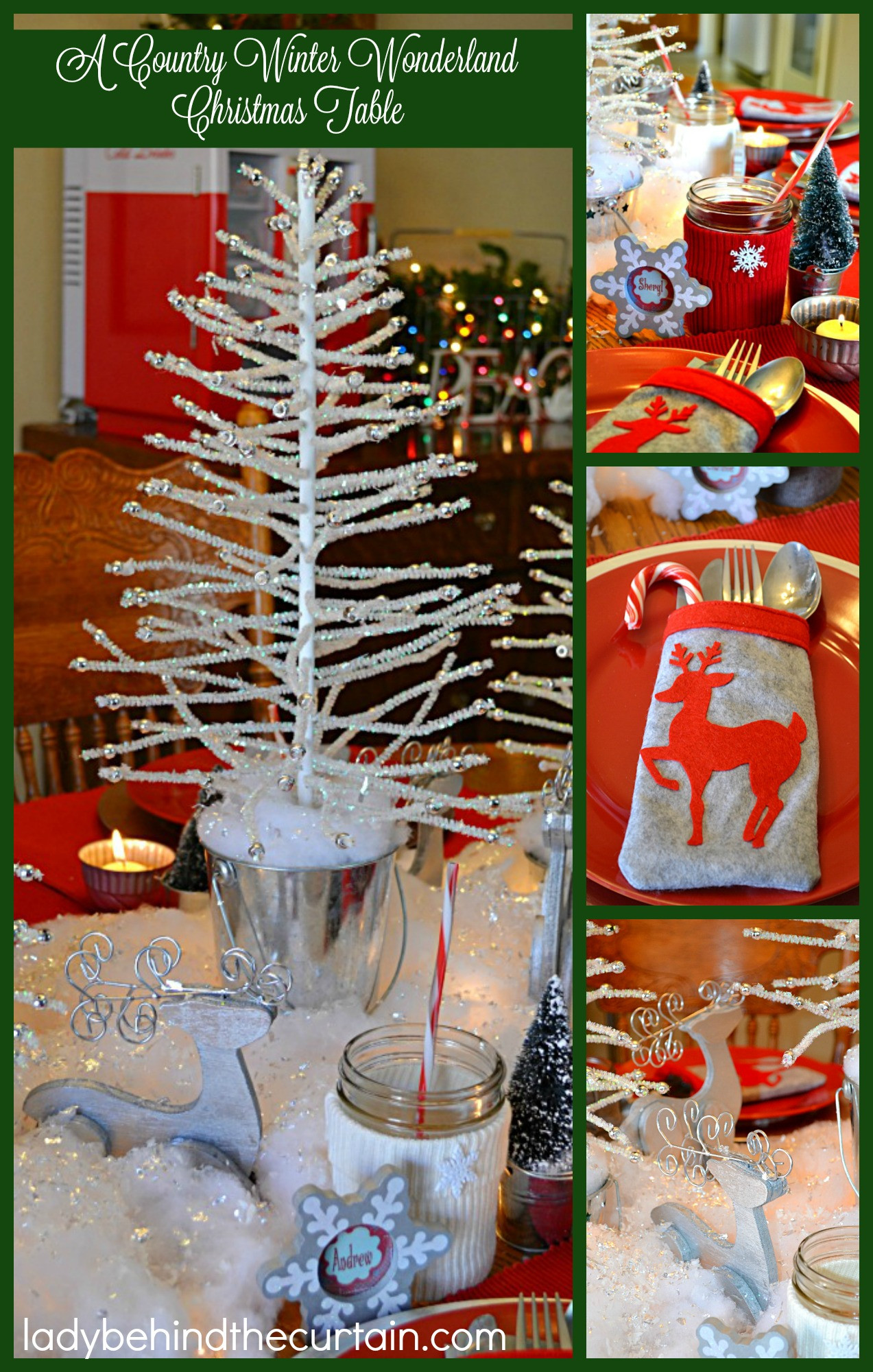 Country Winter Decor
 A Country Winter Wonderland Christmas Table