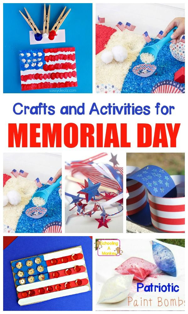 Craft For Memorial Day
 Patriotic Memorial Day Crafts and Activities for Kids