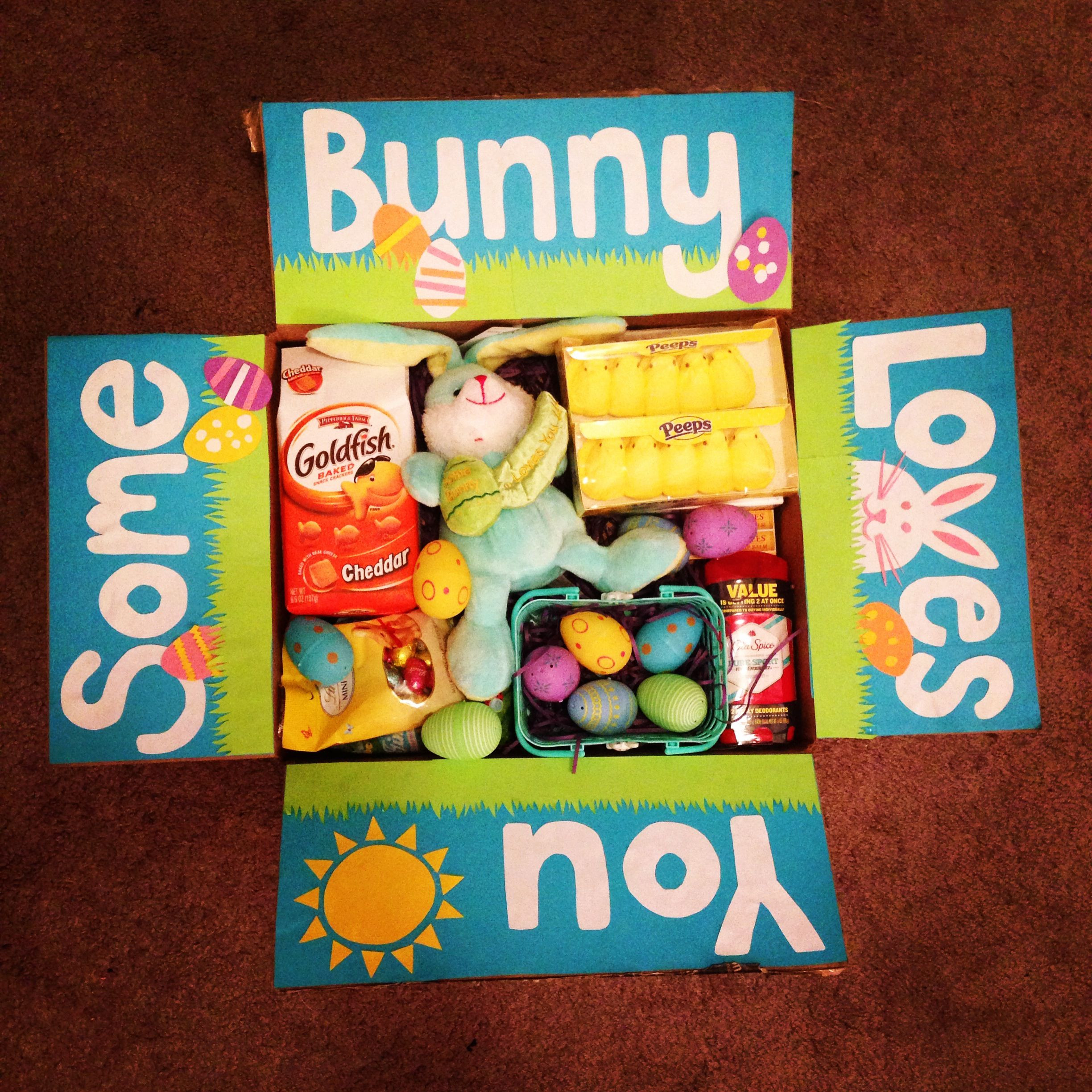 Cute Easter Basket Ideas For Boyfriend
 Easter care package for my boyfriend in the navy