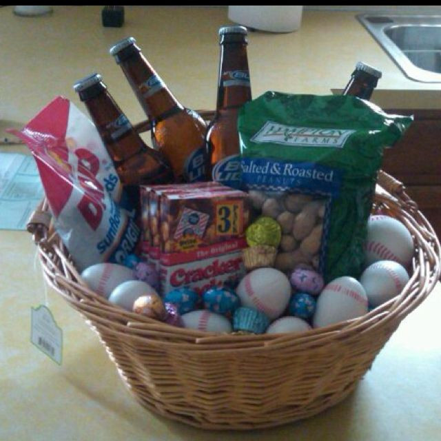 Cute Easter Basket Ideas For Boyfriend
 Made this baseball themed Easter basket for my boyfriend