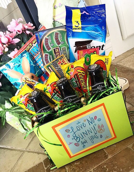 Cute Easter Basket Ideas For Boyfriend
 Adult Easter Basket for my boyfriend Just some of his