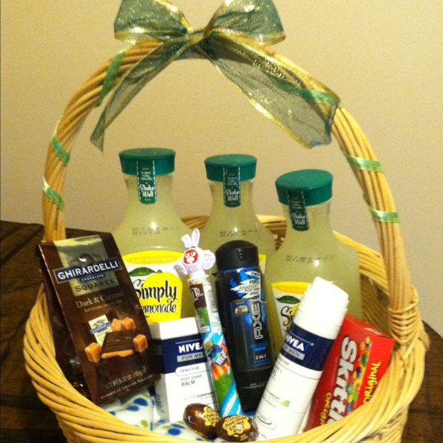 Cute Easter Basket Ideas For Boyfriend
 Easter basket for boyfriend who loves chocolate and