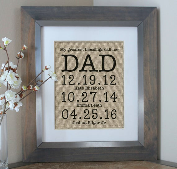 Daddy Daughter Fathers Day Gifts
 Fathers Day Gift Personalized Gift for Dad or by