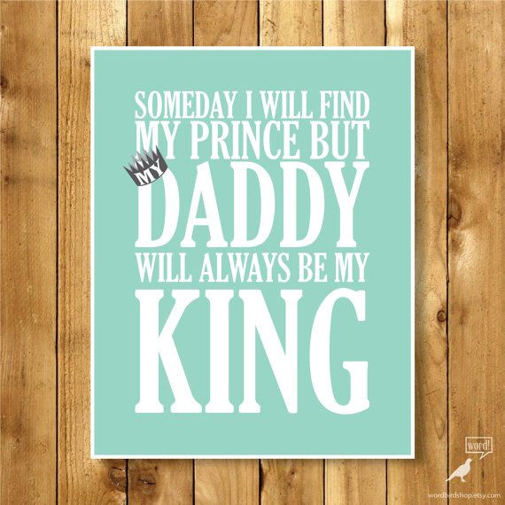 Daddy Daughter Fathers Day Gifts
 Girls Room Decor Teen Girl Gift Father Daughter by