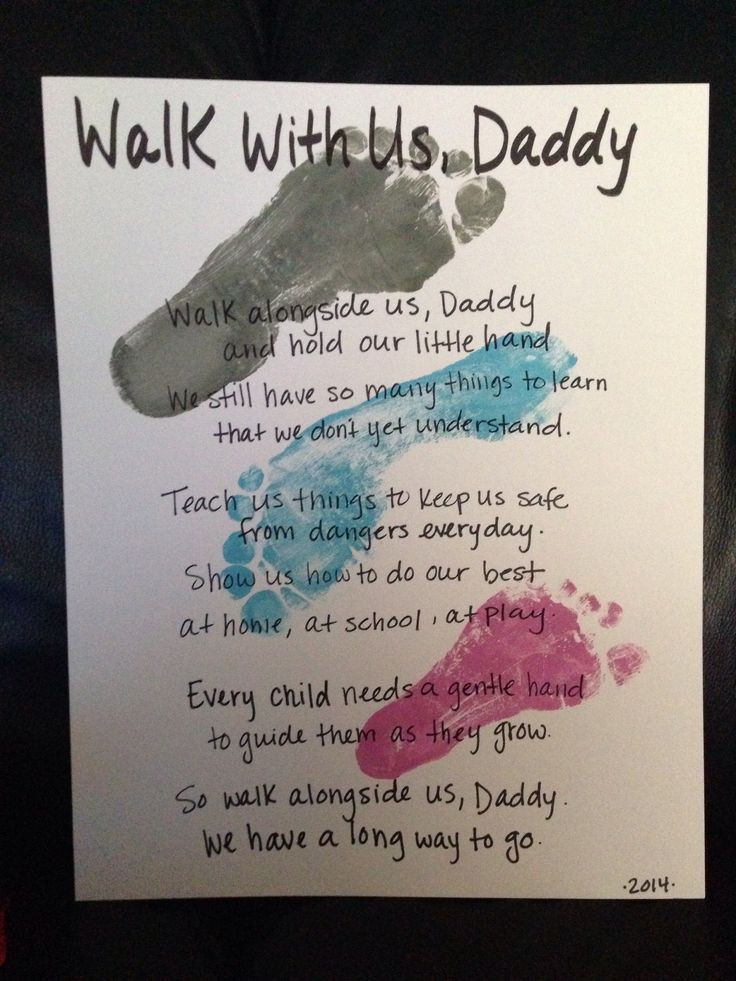 Daddy To Be Fathers Day Gifts
 DIY Father s Day t idea My three daughters footprints