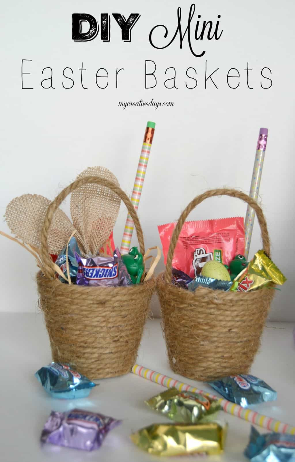 Diy Easter Baskets
 DIY Mini Easter Baskets My Creative Days