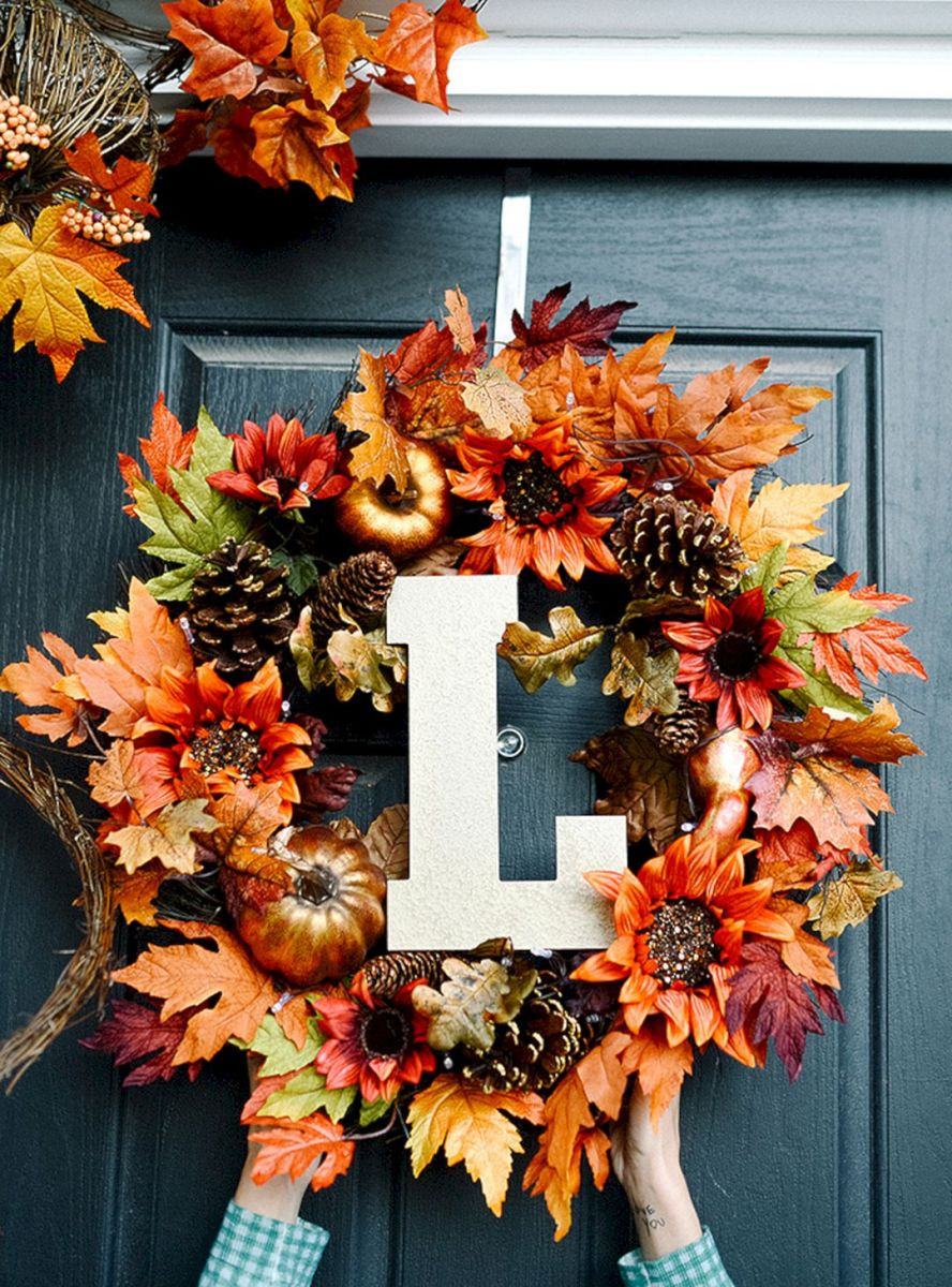 Diy Fall Wreaths Front Door
 Best Ideas To Create Fall Wreaths Diy 115 Handy
