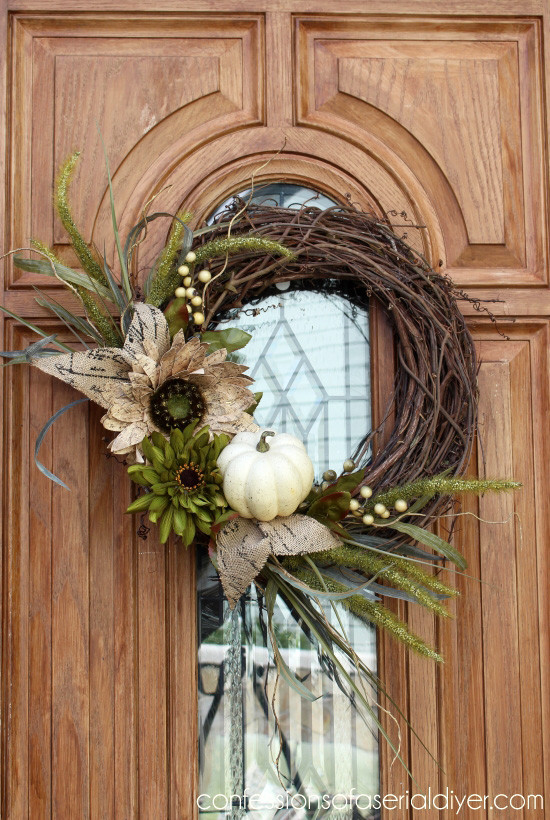 Diy Fall Wreaths Front Door
 20 Stunningly Beautiful DIY Fall Wreaths