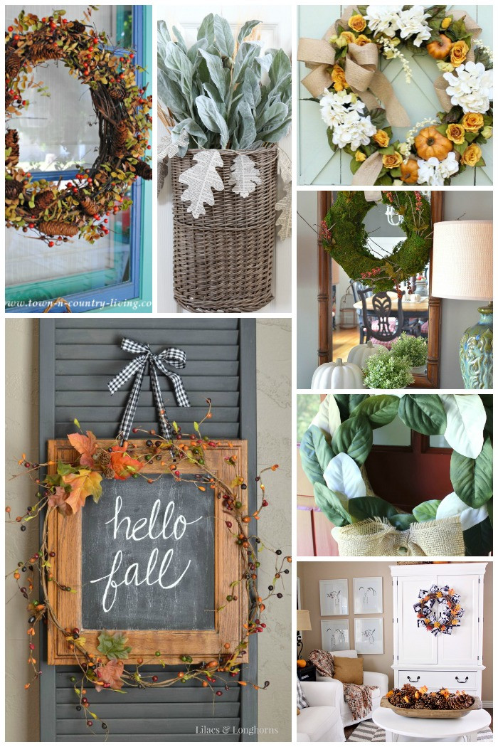 Diy Fall Wreaths Front Door
 7 Fabulous Fall Wreath Ideas for Your Home Setting for Four