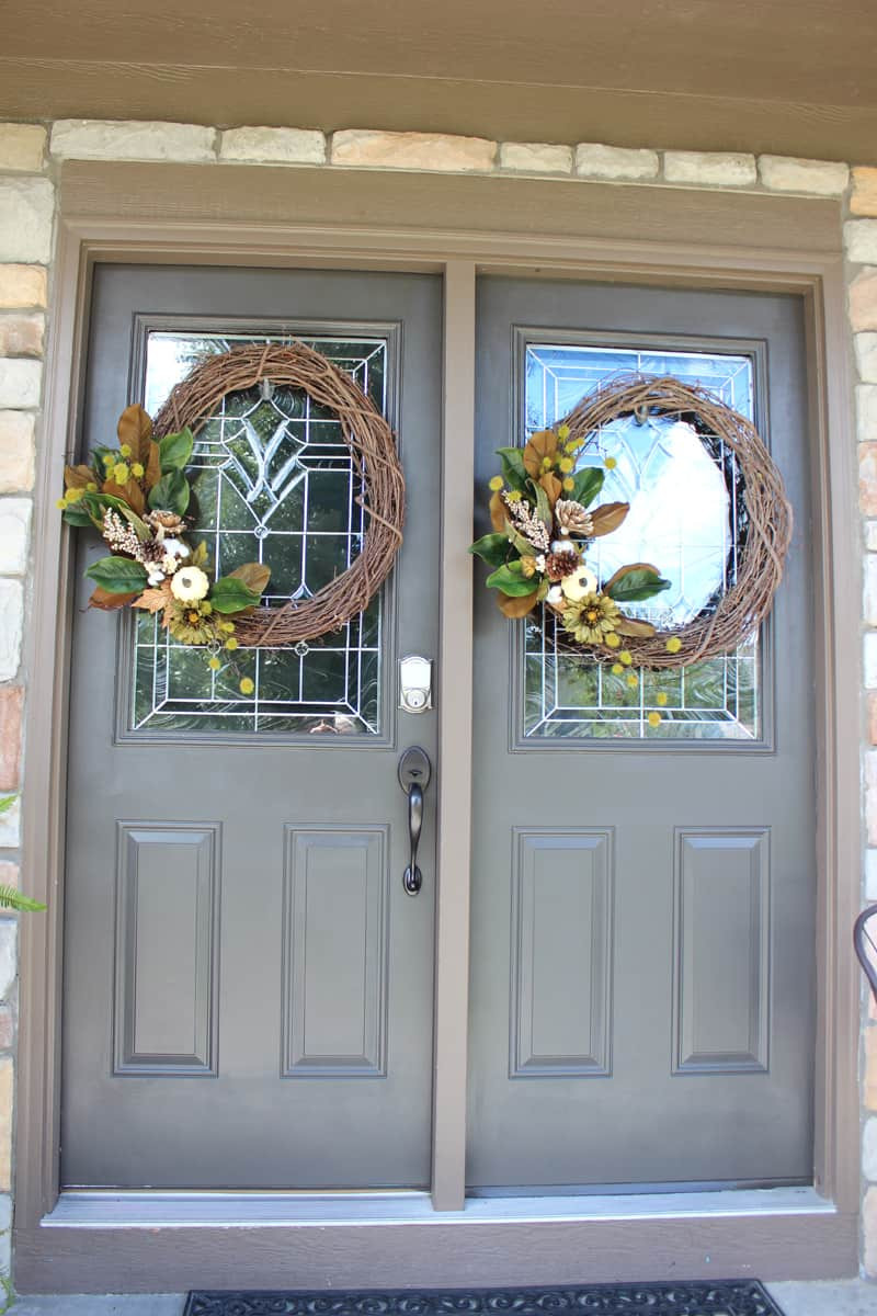 Diy Fall Wreaths Front Door
 DIY Fall Wreath for the Front Door ⋆ Love Our Real Life