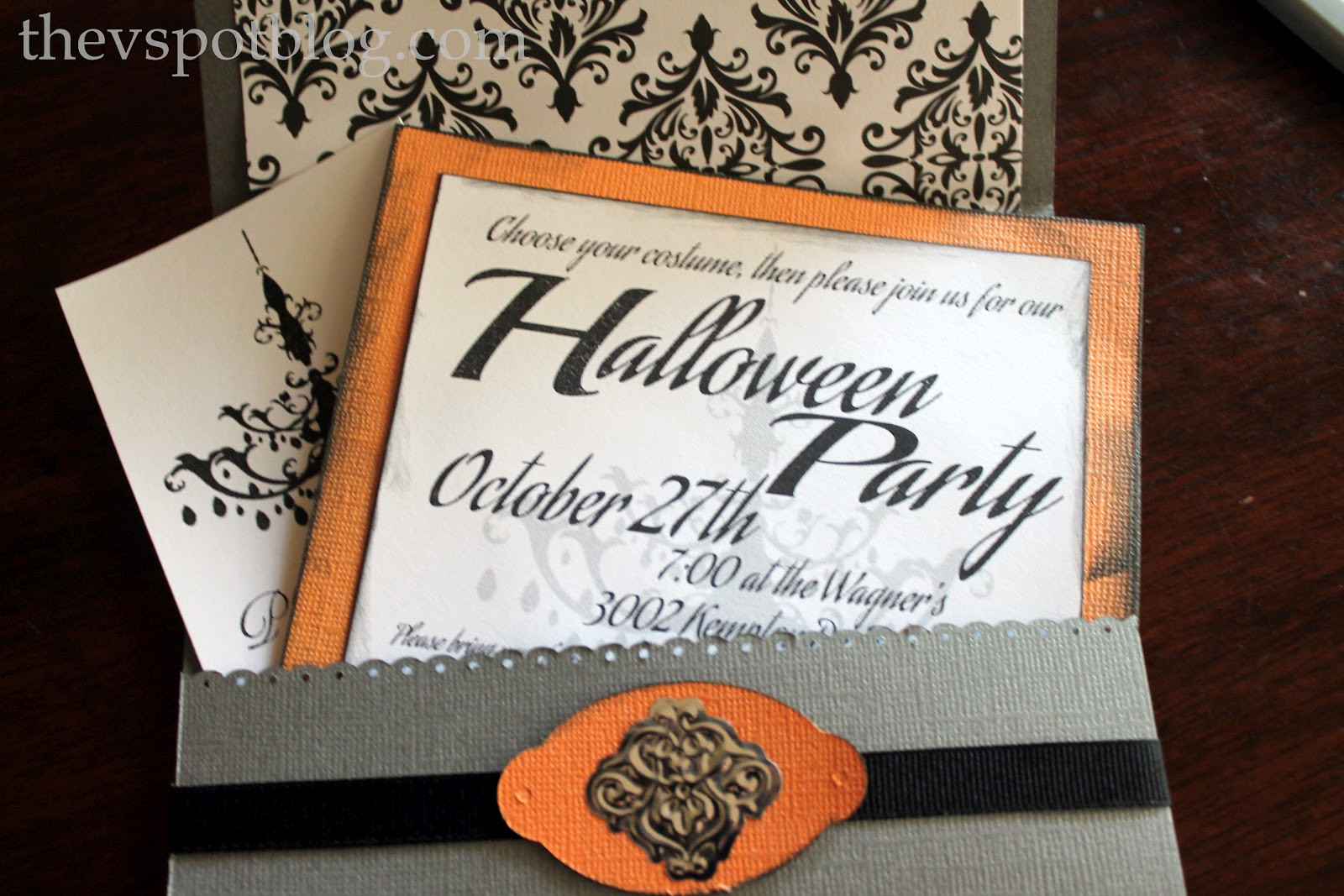 Diy Halloween Invitations
 DIY Halloween Party Invitations For the non scrapbooking