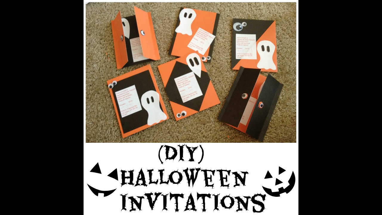 Diy Halloween Invitations
 DIY Halloween Invitations