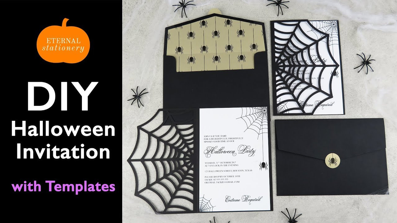Diy Halloween Invitations
 DIY Halloween Invitation Card