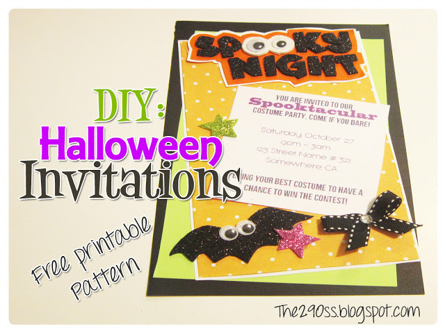 Diy Halloween Invitations
 The290ss DIY Halloween Invitation
