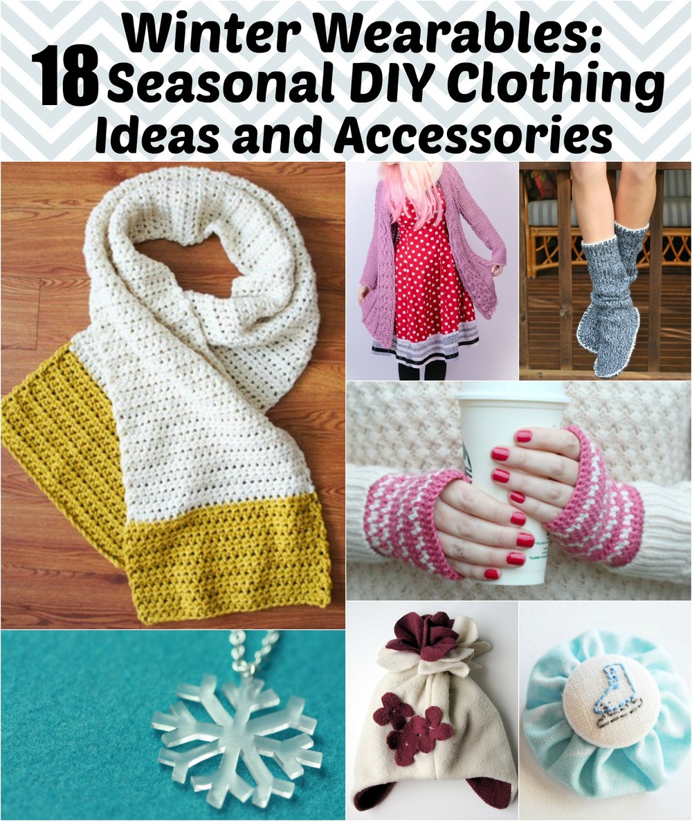Diy Winter
 Winter Wearables 18 Seasonal DIY Clothing Ideas and