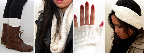 Diy Winter Clothes
 Repurposing old sweaters 10 cool things to make this winter
