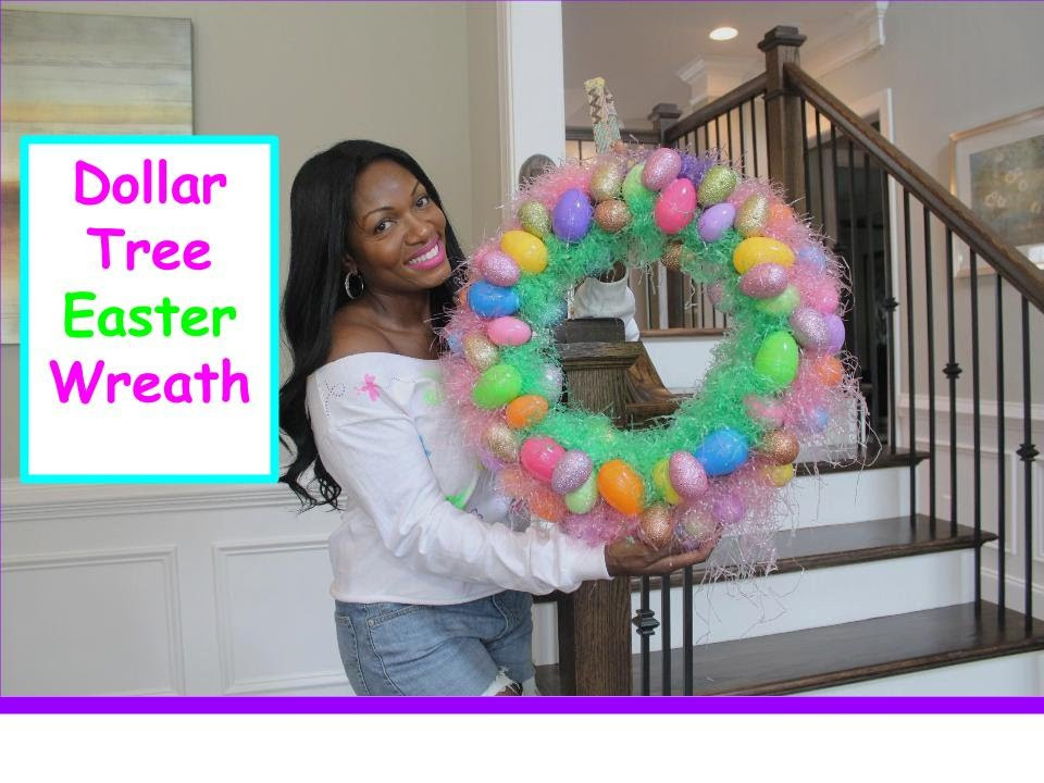 Dollar Tree Easter Crafts
 DIY Dollar Tree Easter Wreath 2015 pinspired