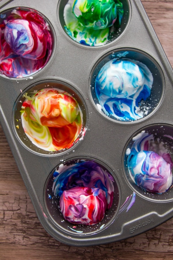 Dyeing Easter Eggs With Food Coloring
 How to Dye Easter Eggs — With Shaving Cream thegoodstuff