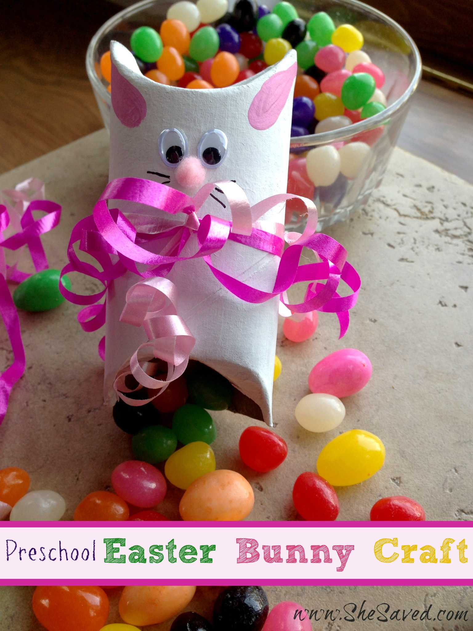 Easter Bunny Craft
 Preschool Easter Bunny Crafts SheSaved