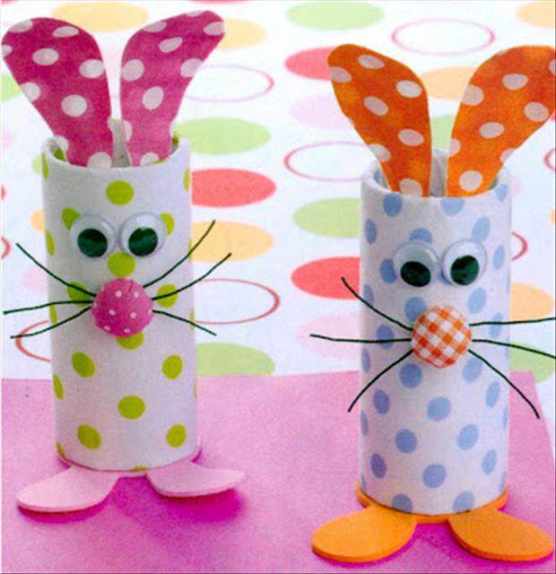 Easter Bunny Craft
 a toilet paper roll crafts easter bunny Dump A Day
