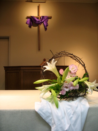 Easter Church Ideas
 Inexpensive Easter decorations for the church