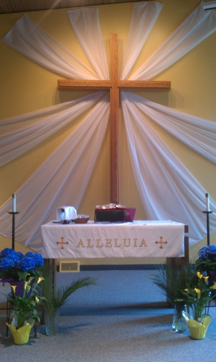 Easter Church Ideas
 altar decoration for easter Google Search
