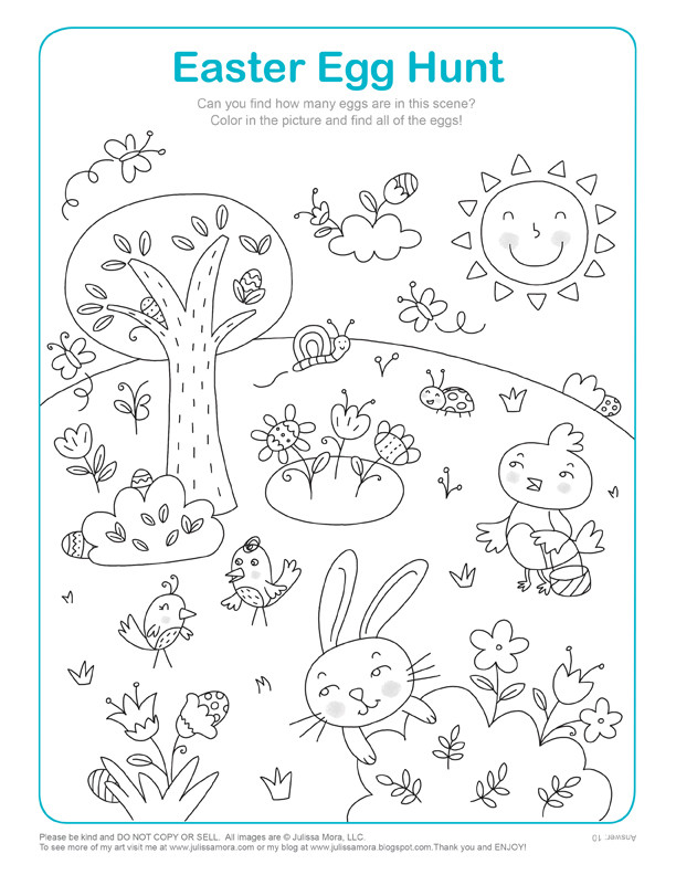 Easter Egg Hunt Activities
 Easter Coloring Pages Kids Activities