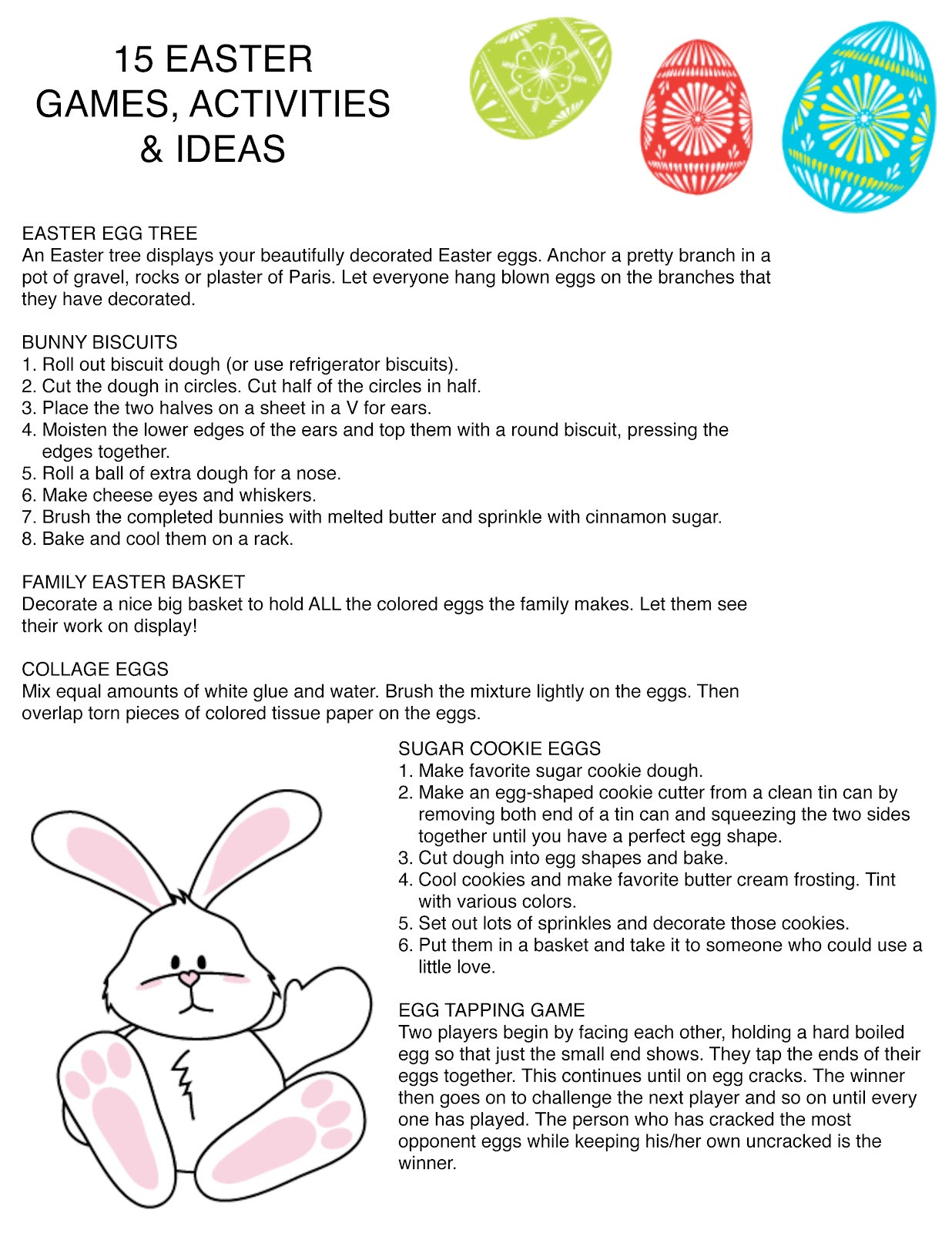 Easter Games And Activities
 15 Easter Games Activities & Ideas Printable Just e