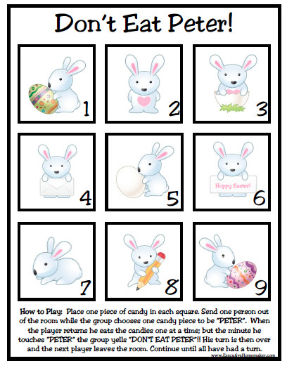 Easter Games And Activities
 22 Crafty Easter Bunnies and Games to Make