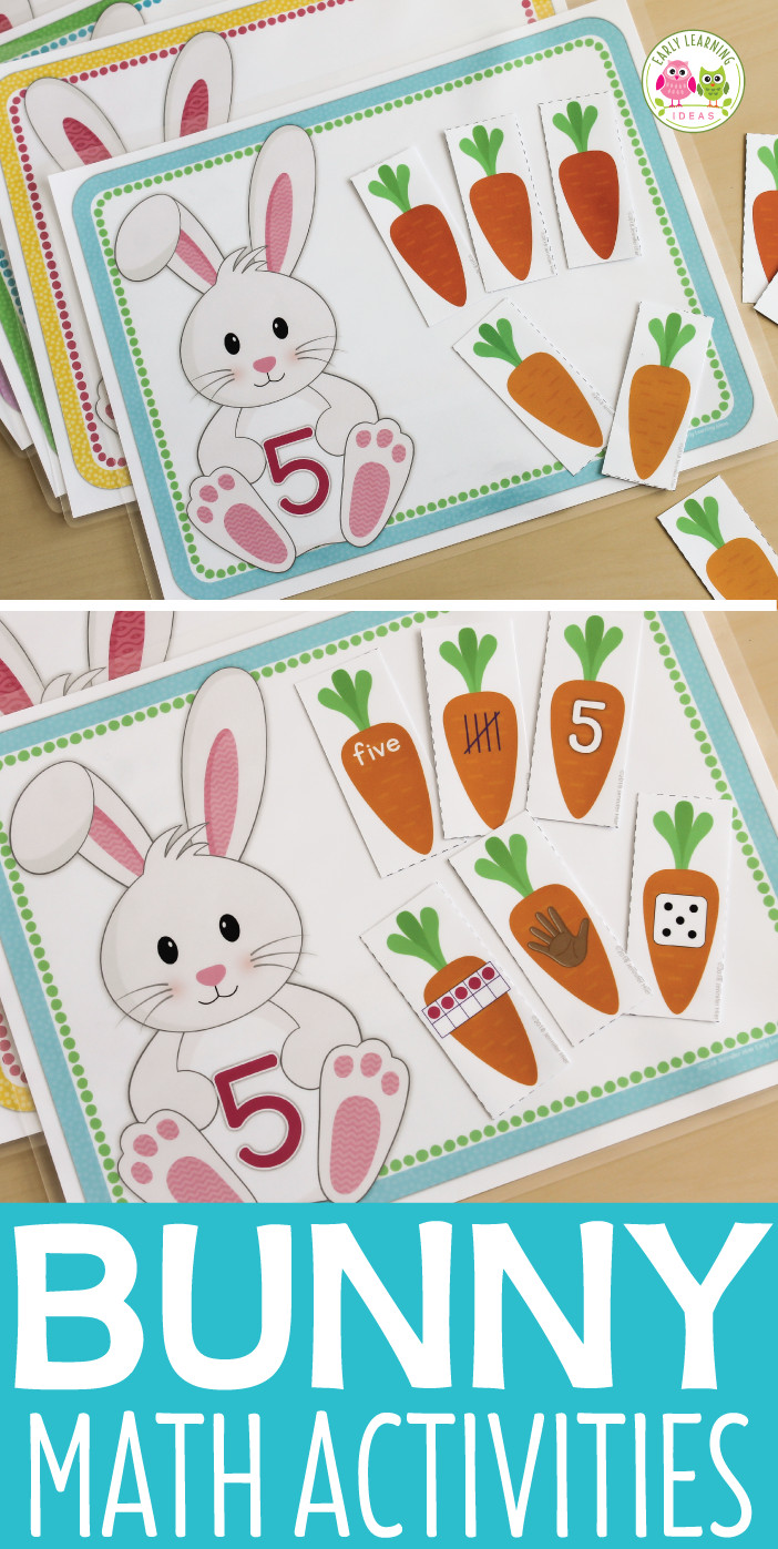 Easter Math Activities For Preschoolers
 Easter Bunny Number Activities