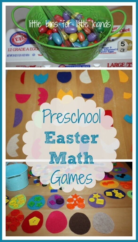 Easter Math Activities For Preschoolers
 Easter Learning Games for Letter Recognition and Math