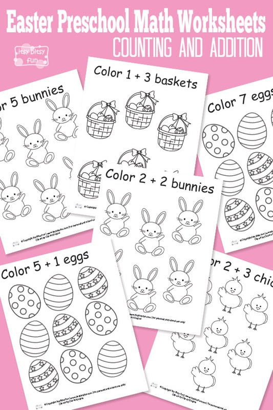Easter Math Activities For Preschoolers
 Easter Preschool Math Worksheets Itsy Bitsy Fun