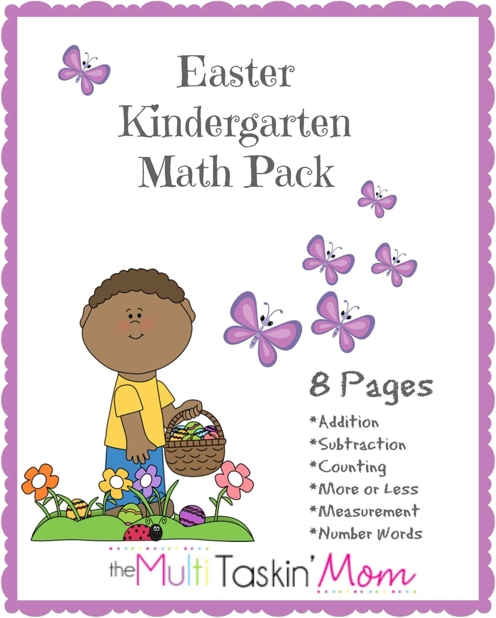 Easter Math Activities For Preschoolers
 FREE Easter Printables Kindergarten Math Pack The
