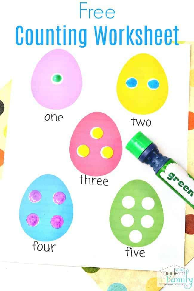Easter Math Activities For Preschoolers
 Easter Worksheets for Preschoolers or Kindergarteners