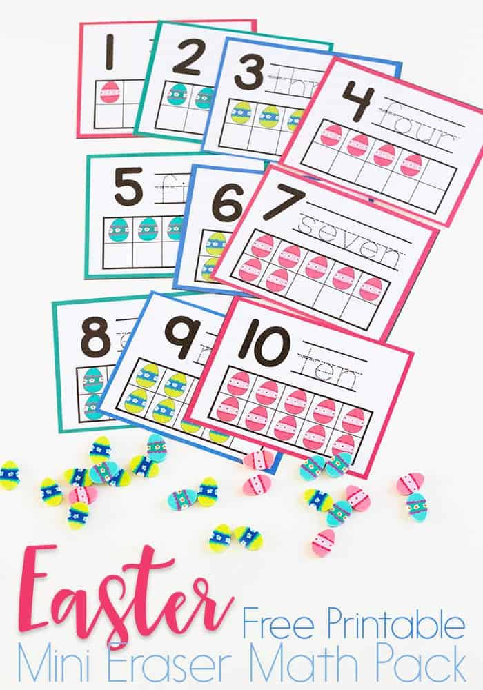 Easter Math Activities For Preschoolers
 Easter Egg Mini Eraser Math Activities for Preschoolers