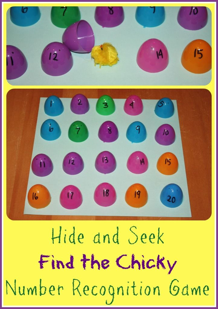 Easter Math Activities For Preschoolers
 Find the Chick Easter 1 20 Number Recognition Game Egg