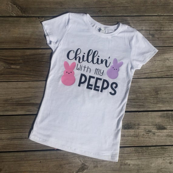 Easter Shirt Ideas
 Chillin With My Peeps Easter Shirt Kids Easter Shirt