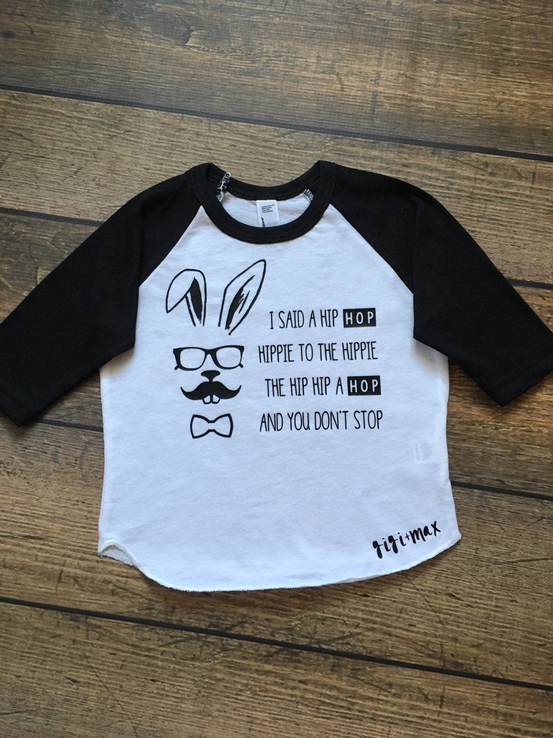 Easter Shirt Ideas
 Hipster Bunny raglan easter tshirt little boy or by GigiandMax