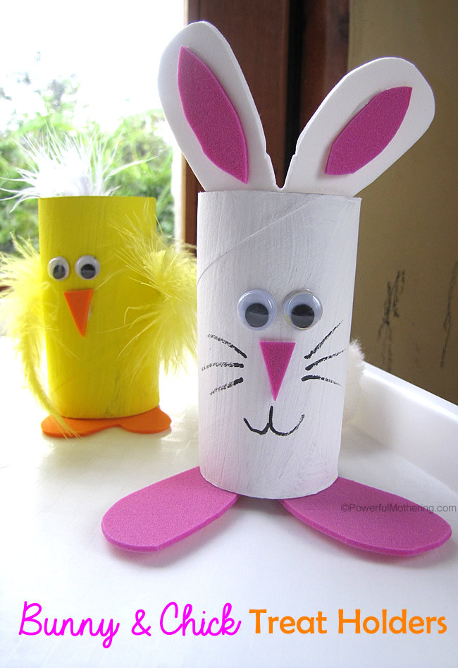 Easter Toilet Paper Roll Crafts
 Easter Treat Holders from Cardboard Tubes