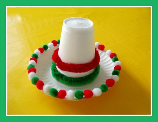 Easy Cinco De Mayo Crafts
 An easy tutorial for a mini Mexican sombrero to do with