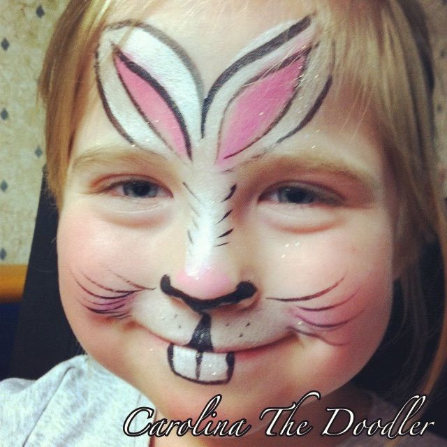 Easy Easter Face Painting Ideas
 The Bunny Face Painting by Carolina The Doodler Wolfe FX