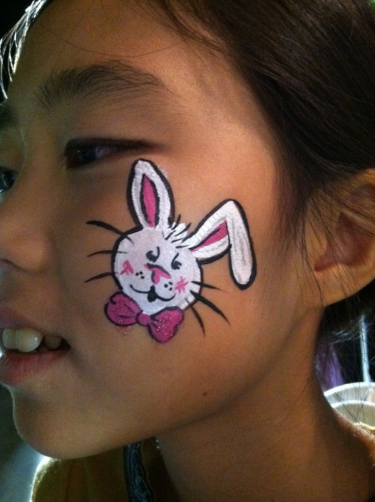 Easy Easter Face Painting Ideas
 17 best images about Rabbit face paint HOP on Pinterest