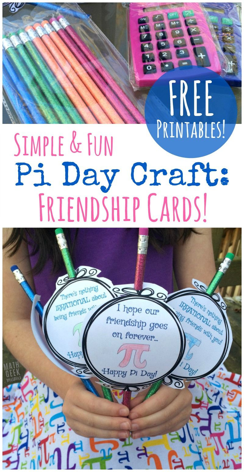 Easy Pi Day Activities
 Pi lentines Sweet Pi Day Craft for All Ages